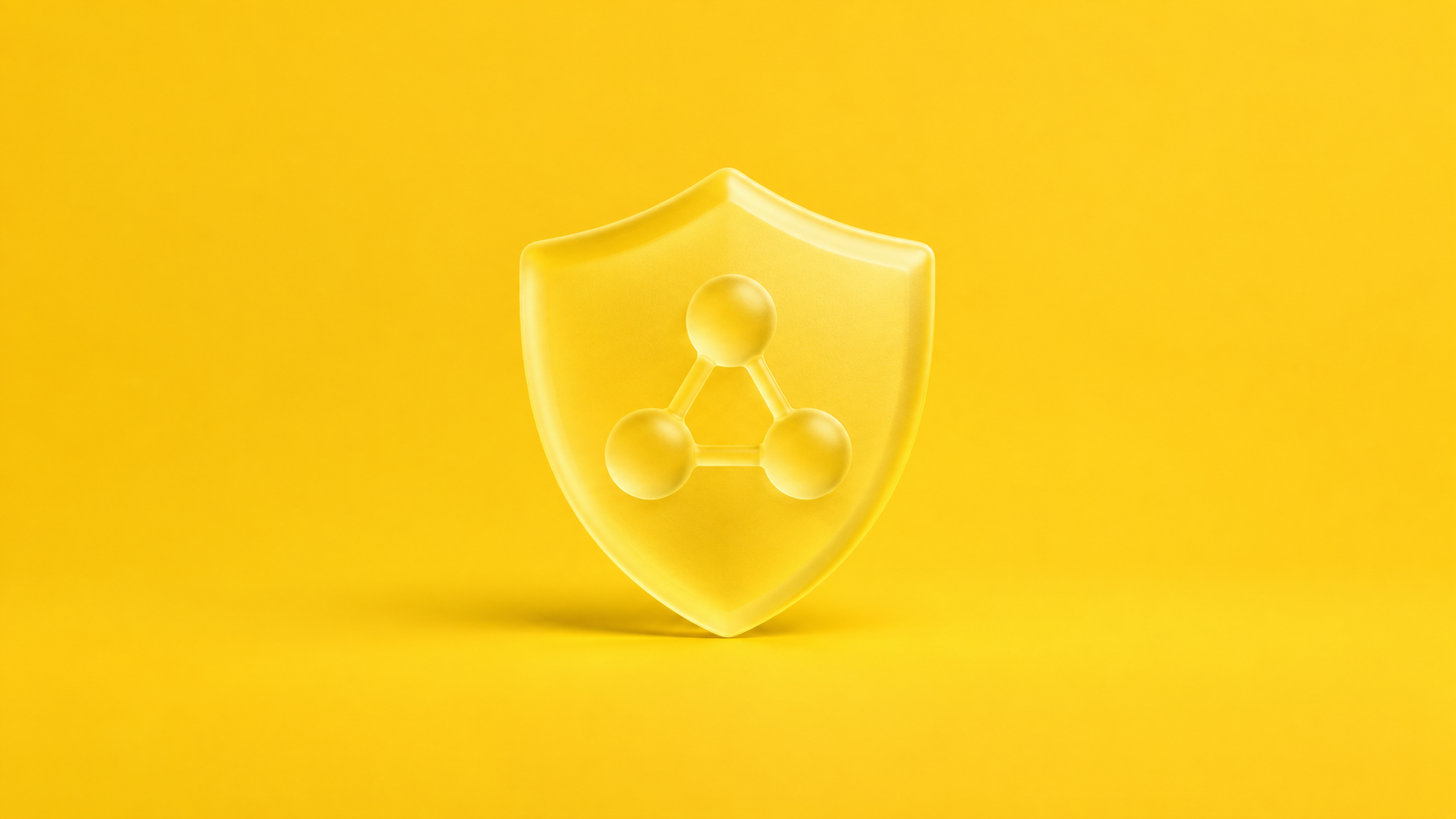 Translucent shield protecting a connected research network.