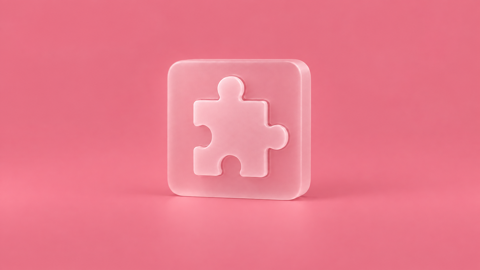 Translucent puzzle piece representing tailored consultancy.