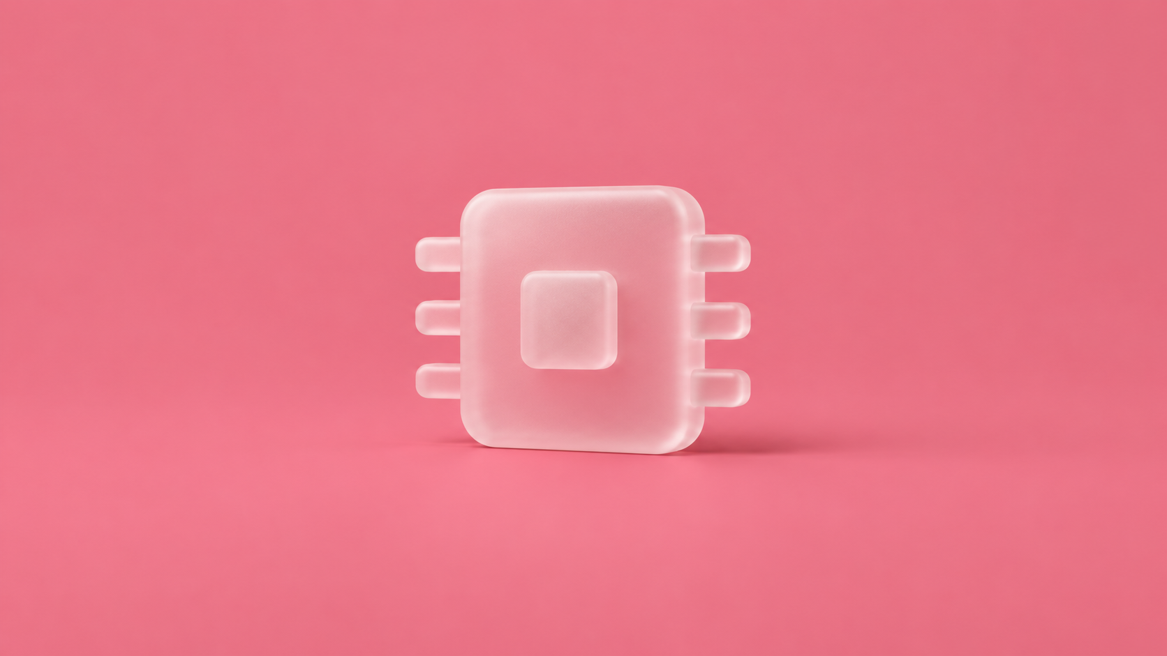Translucent processor representing technology development.