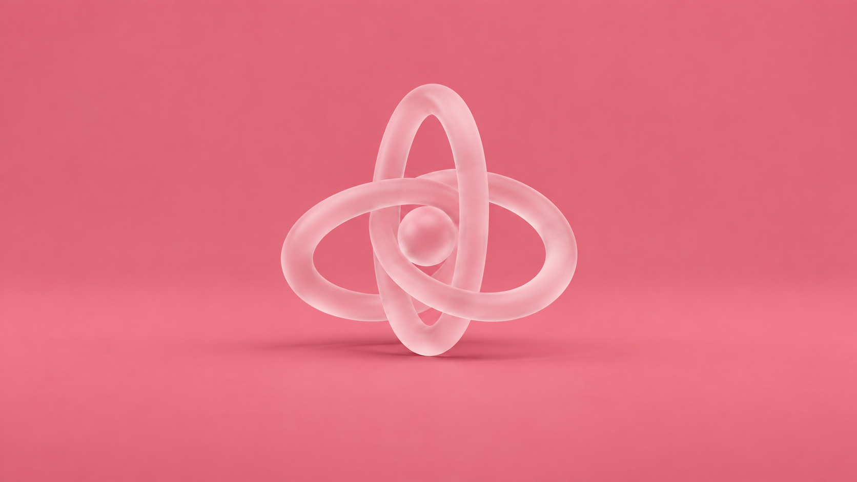Translucent atomic form representing interdisciplinary research.